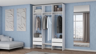 Стеллаж для одежды Мирта 58 BMS без задней стенки