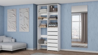 Распродажа - Стеллаж для одежды Мирта 39 BMS