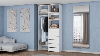 Распродажа - Стеллаж для одежды Мирта 38 BMS