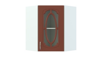 Шкаф верхний угловой остекленный Настя BMS