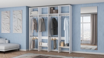 Стеллаж для одежды Мирта 62 BMS без задней стенки