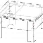 Чертеж Стол журнальный Денди BMS
