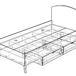 Схема сборки Кровать Порто 17 BMS