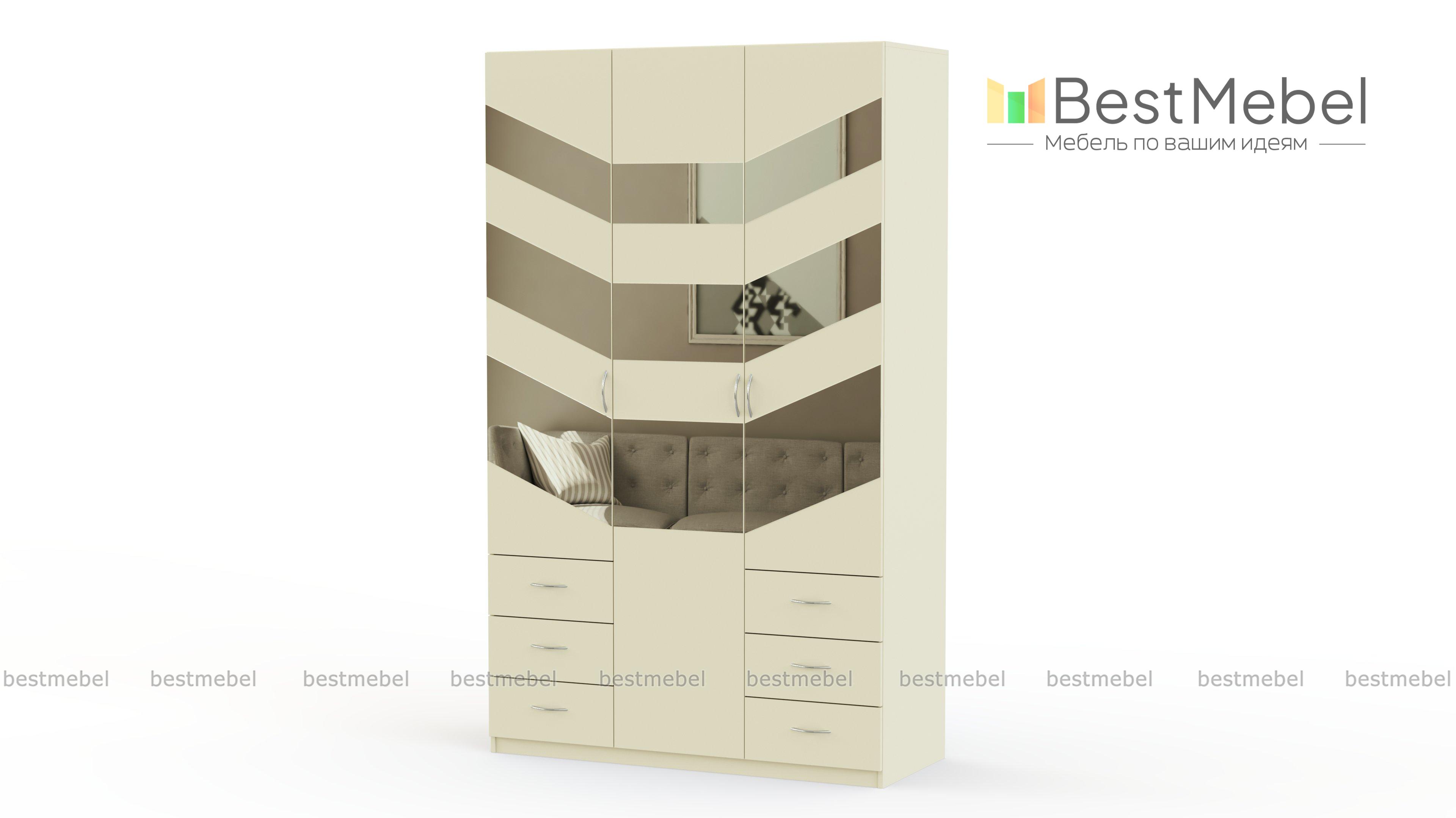 Распашной шкаф Паулина 60 BMS - Фото