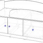 Чертеж Кровать Маугли МДМ 1 BMS