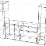 Чертеж Стенка для гостиной Скалли 1 BMS