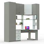 Угловой компьютерный стол со шкафом Оникс BMS - Фото 6