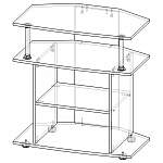 Чертеж Тумба под ТВ 3G BMS
