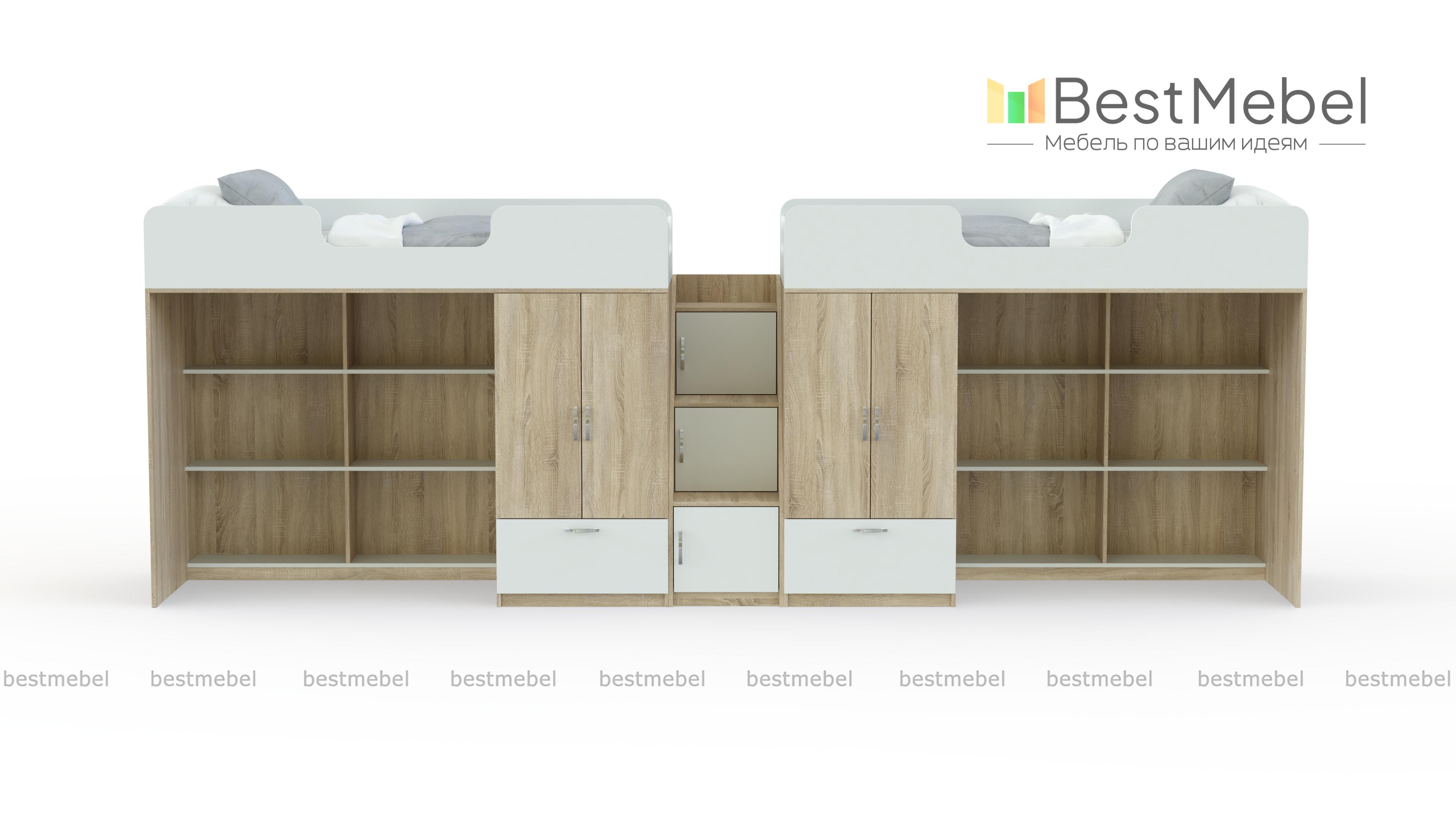 Двухъярусная кровать Миф 3.8 BMS - Фото