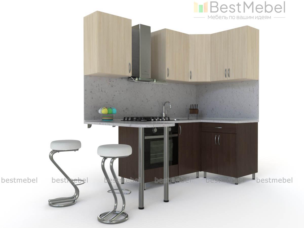 Кухня с барной стойкой Изабелла-3 BMS - Фото
