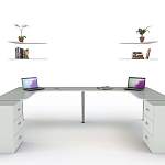 Письменный стол для двоих Канзас 40 BMS - Фото 11