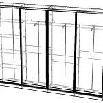 Чертеж Шкаф-купе Оскар 21 BMS