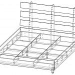 Чертеж Кровать Скуп BMS