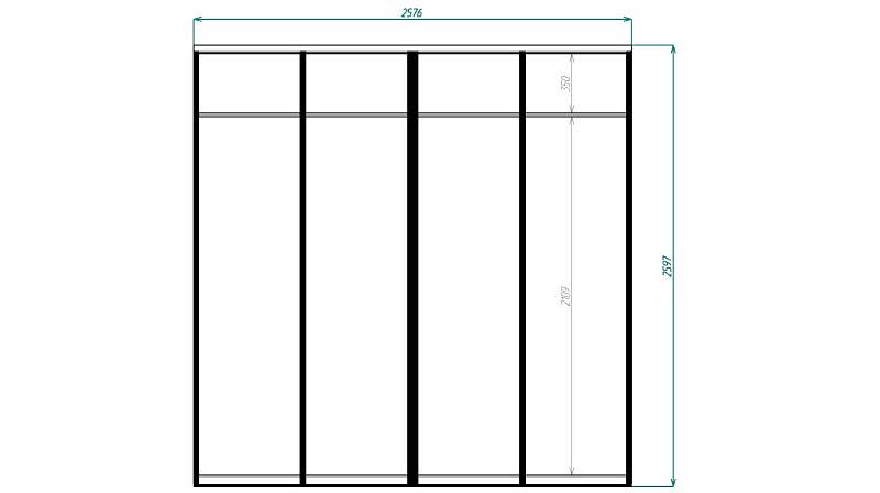 ИН двери купе П125179 (2576х2597х100)