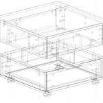 Чертеж Журнальный стол Сэра 5 BMS