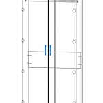 Схема сборки Шкаф 2-х дверный Мэдисон BMS