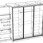 Схема сборки Шкаф купе углом BMS