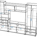 Схема сборки Модульная гостиная Марта BMS