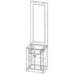 Схема сборки Тумба с зеркалом Лилия 1 BMS