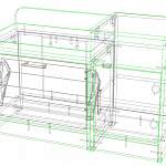 Чертеж Тумба-банкетка Уют-3 BMS