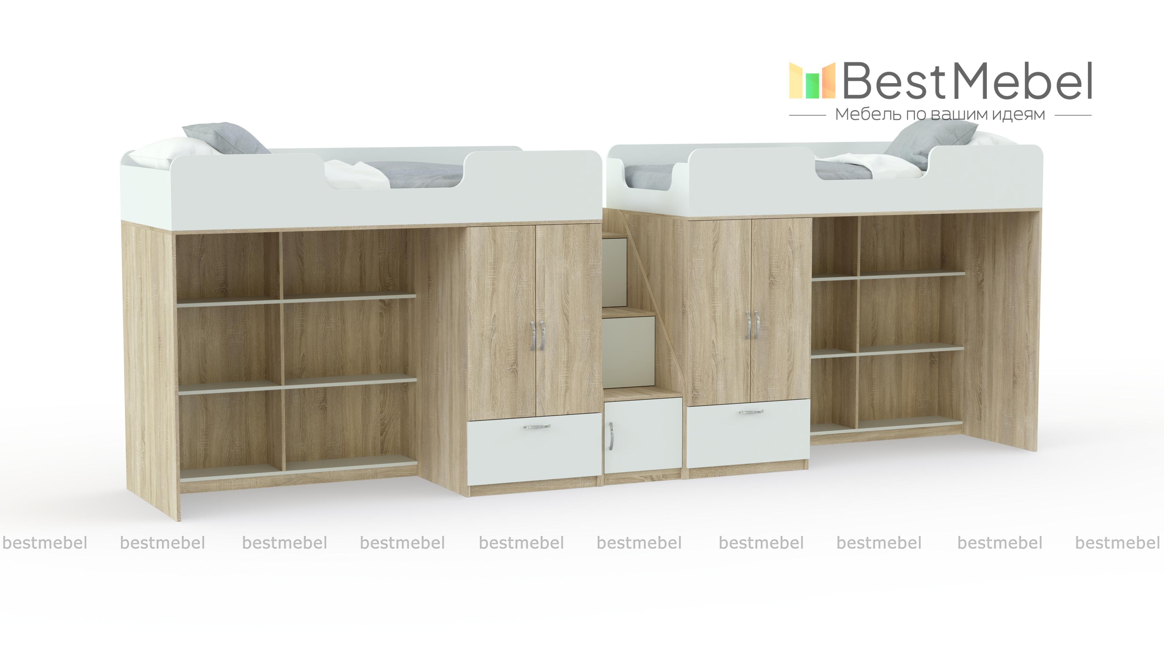 Двухъярусная кровать Миф 3.8 BMS - Фото