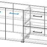 Чертеж Тумба под ТВ Модерно 4.1 BMS