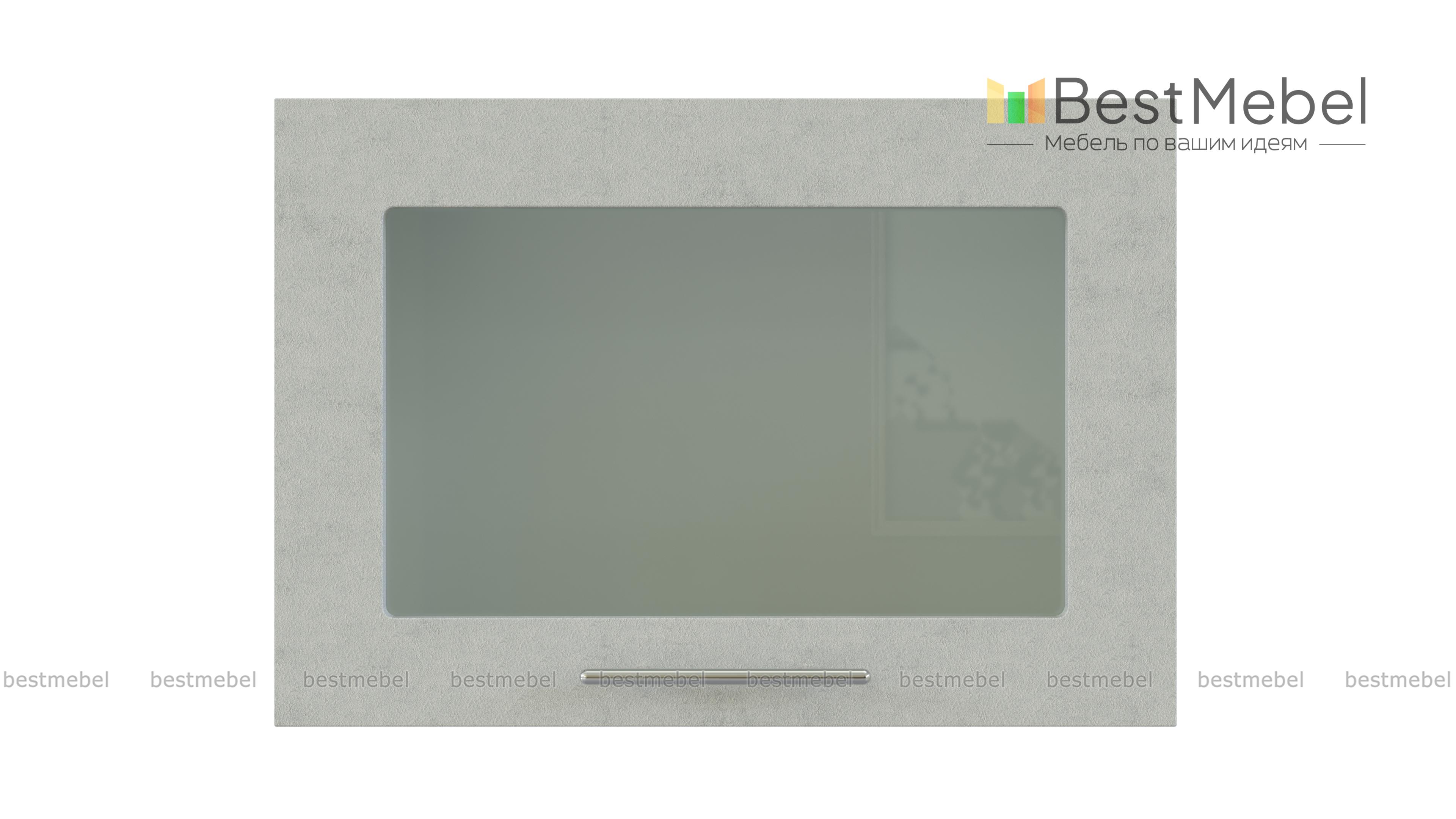 Шкаф верхний газовка со стеклом Оля BMS - Фото