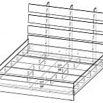 Чертеж Кровать Сиеста BMS