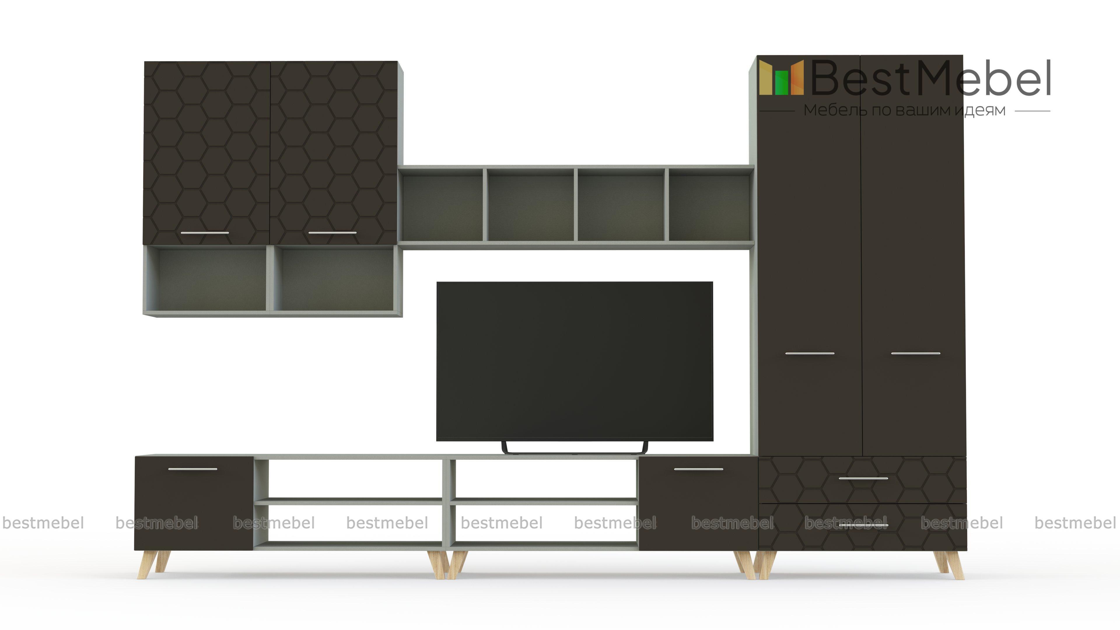 Стенка для гостиной Ромира 5 BMS - Фото