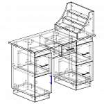 Чертеж Маникюрный стол Смэл BMS