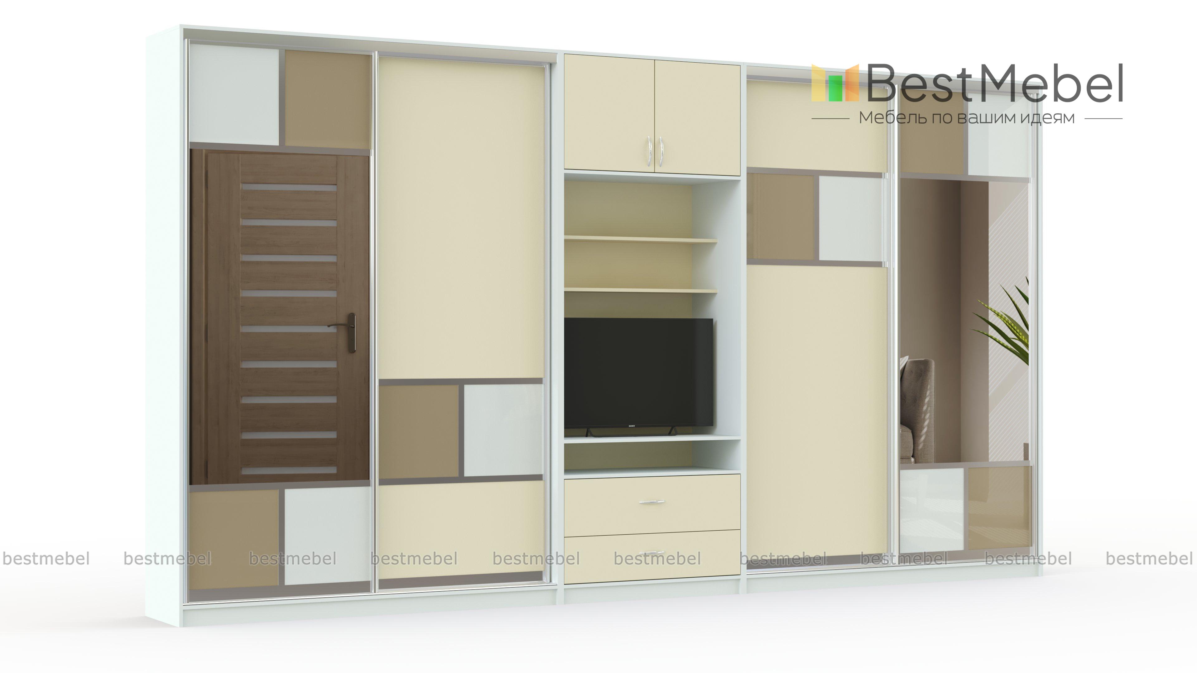 Двойной шкаф-купе Женева 19 BMS - Фото