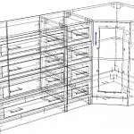 Чертеж Комод угловой Катерина-2 МДФ BMS