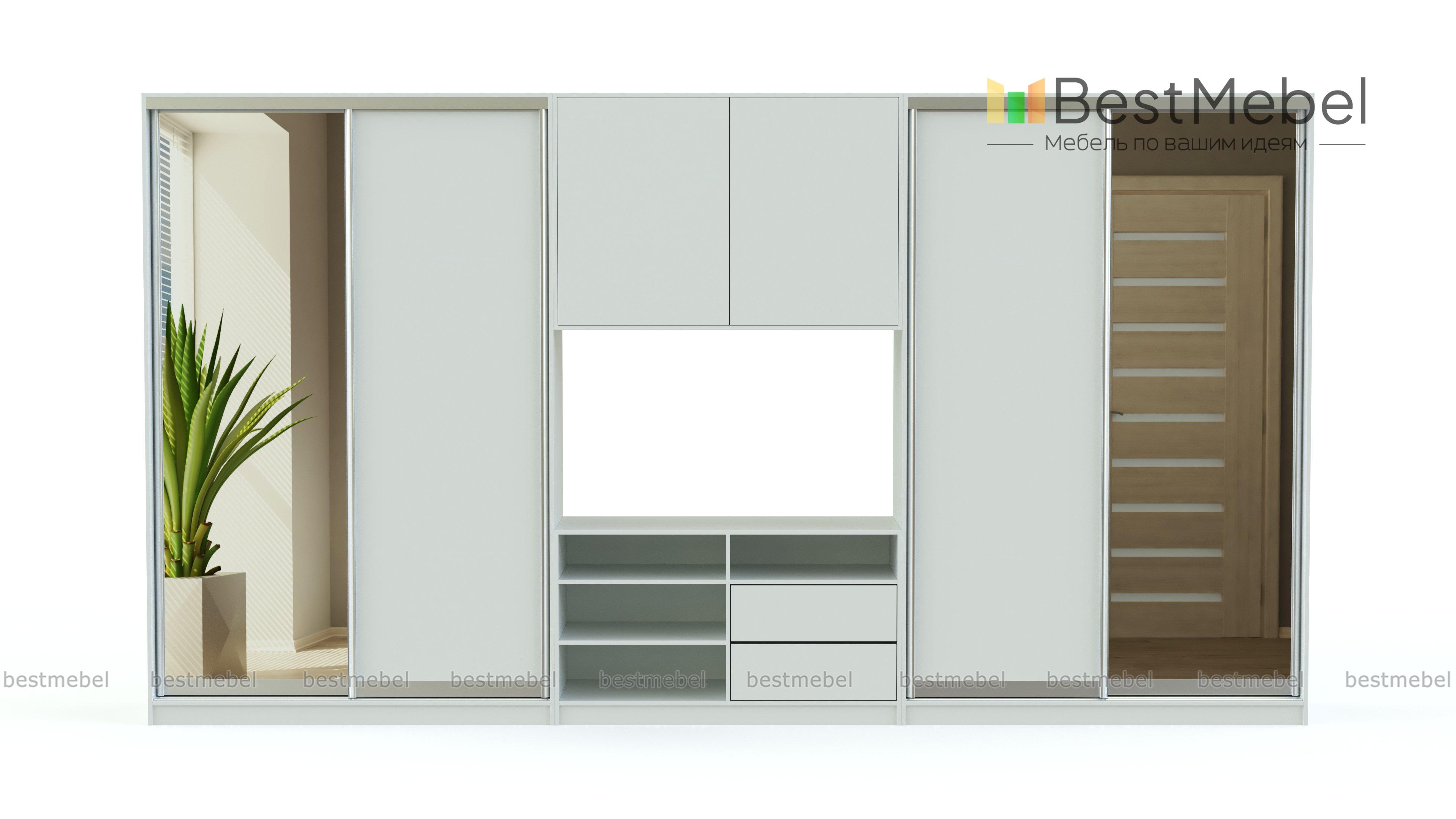 Шкаф-купе двойной Юни 8 BMS - Фото