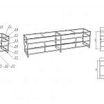 Чертеж Тумба под ТВ Антик 15 BMS
