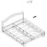 Чертеж Кровать Техно 3 BMS