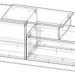 Чертеж Тумба RTV Cama Sigma 3180 BMS