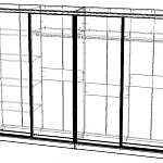 Чертеж Шкаф-купе Премиум 42 BMS