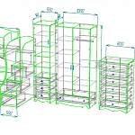 Схема сборки Модульная детская Акварель 1 BMS