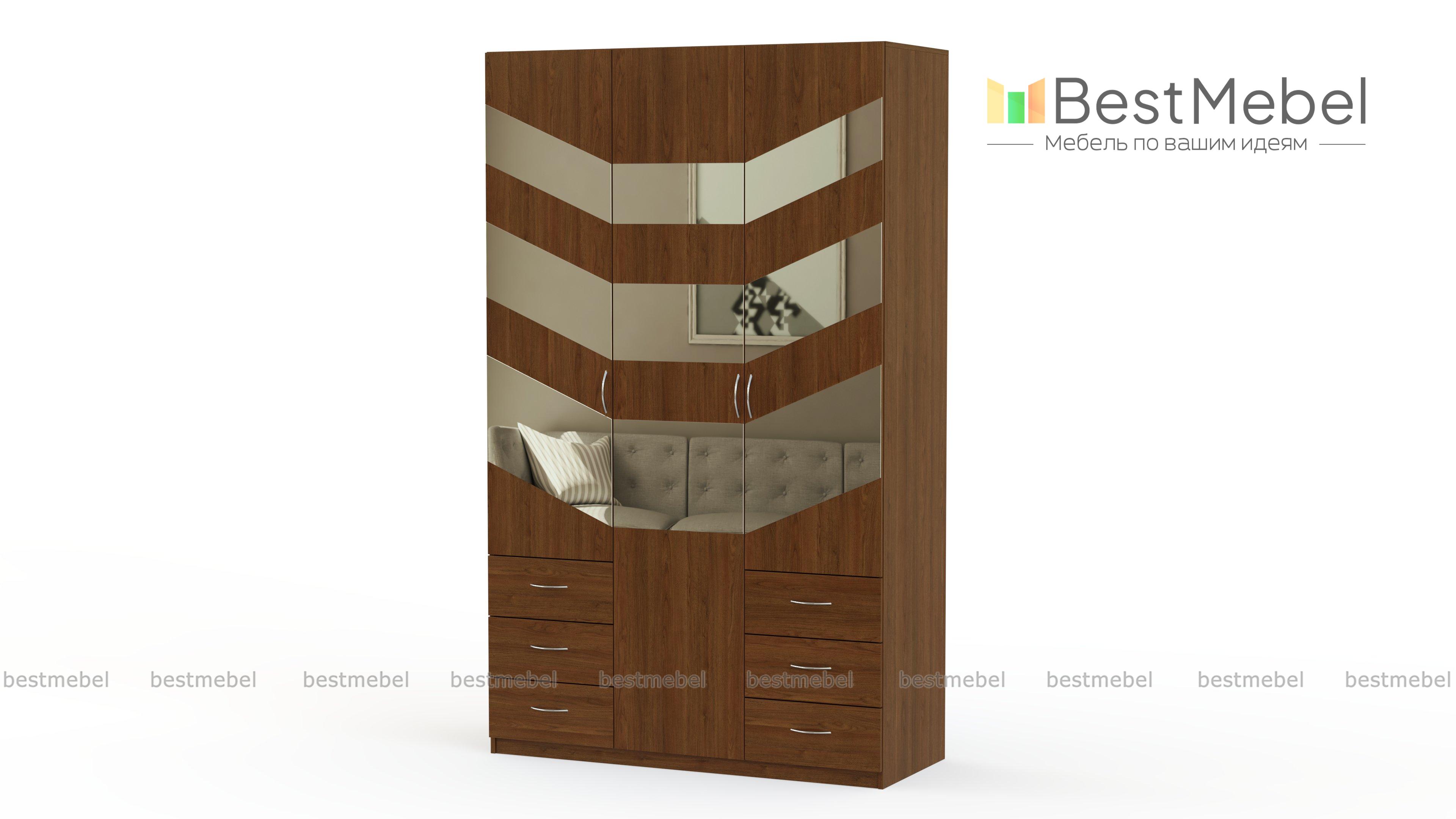 Распашной шкаф Паулина 60 BMS - Фото