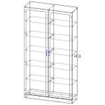 Шкаф книжный 2 №1