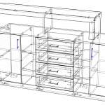 Чертеж Комод Астера 13 МДФ BMS
