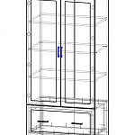 Чертеж Шкаф Карлос 12 BMS