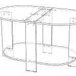 Схема сборки Стол журнальный Даная-6 BMS