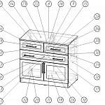 Чертеж Комод №3 BMS