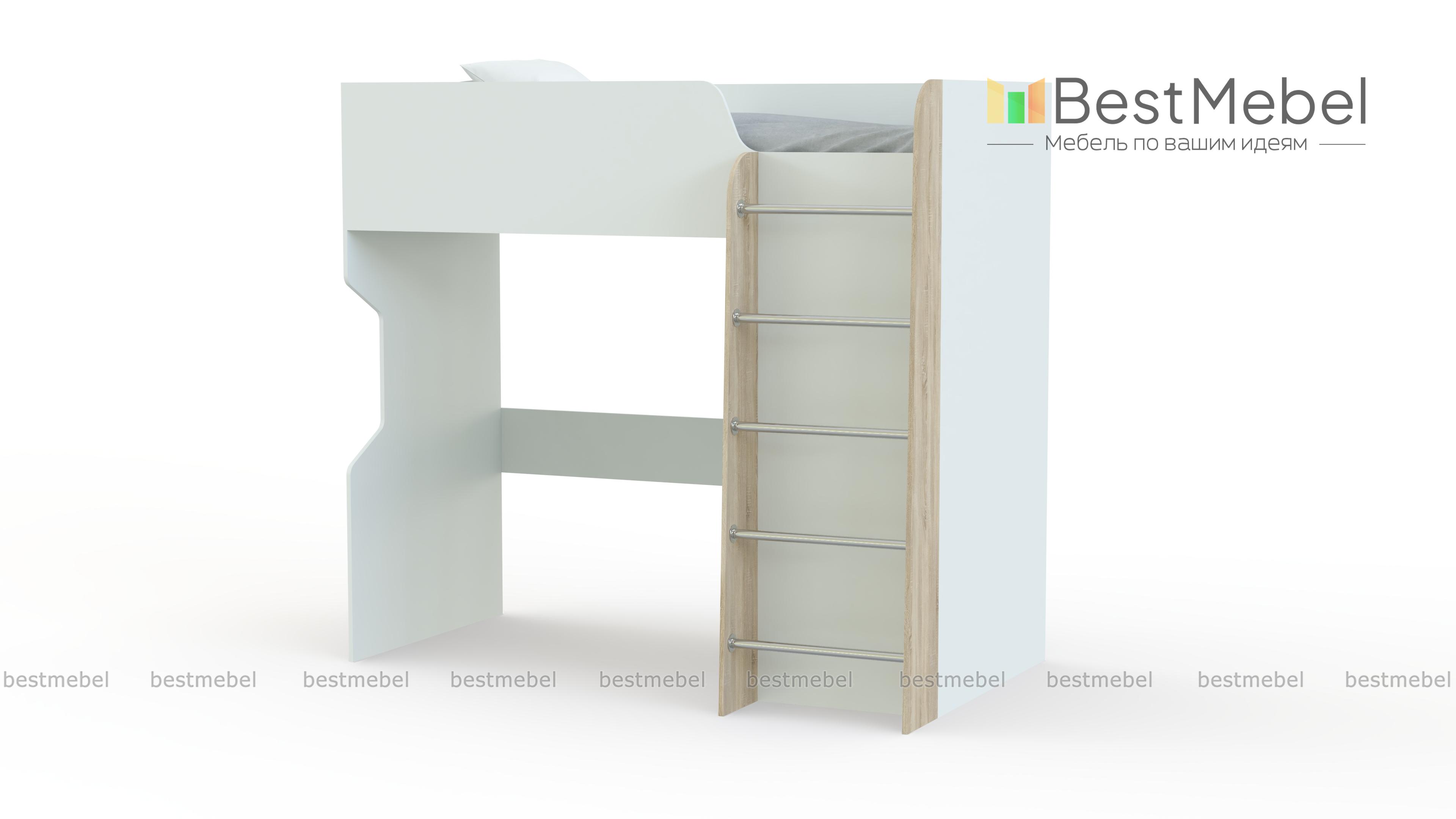 Кровать-чердак детская Дарина-03 BMS - Фото