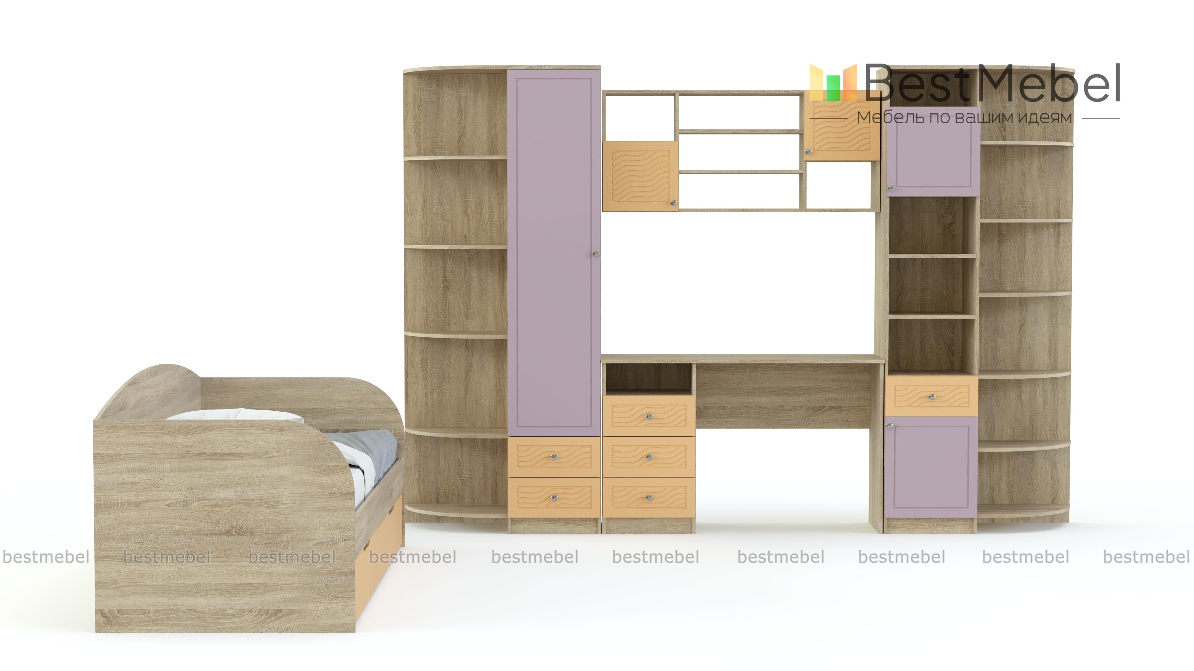 Модульная детская Акварель 3 BMS - Фото