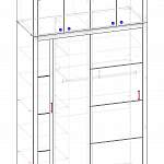 Чертеж Шкаф-купе Бруклин 2 BMS