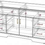 Чертеж Комод Стенворд № 24 BMS