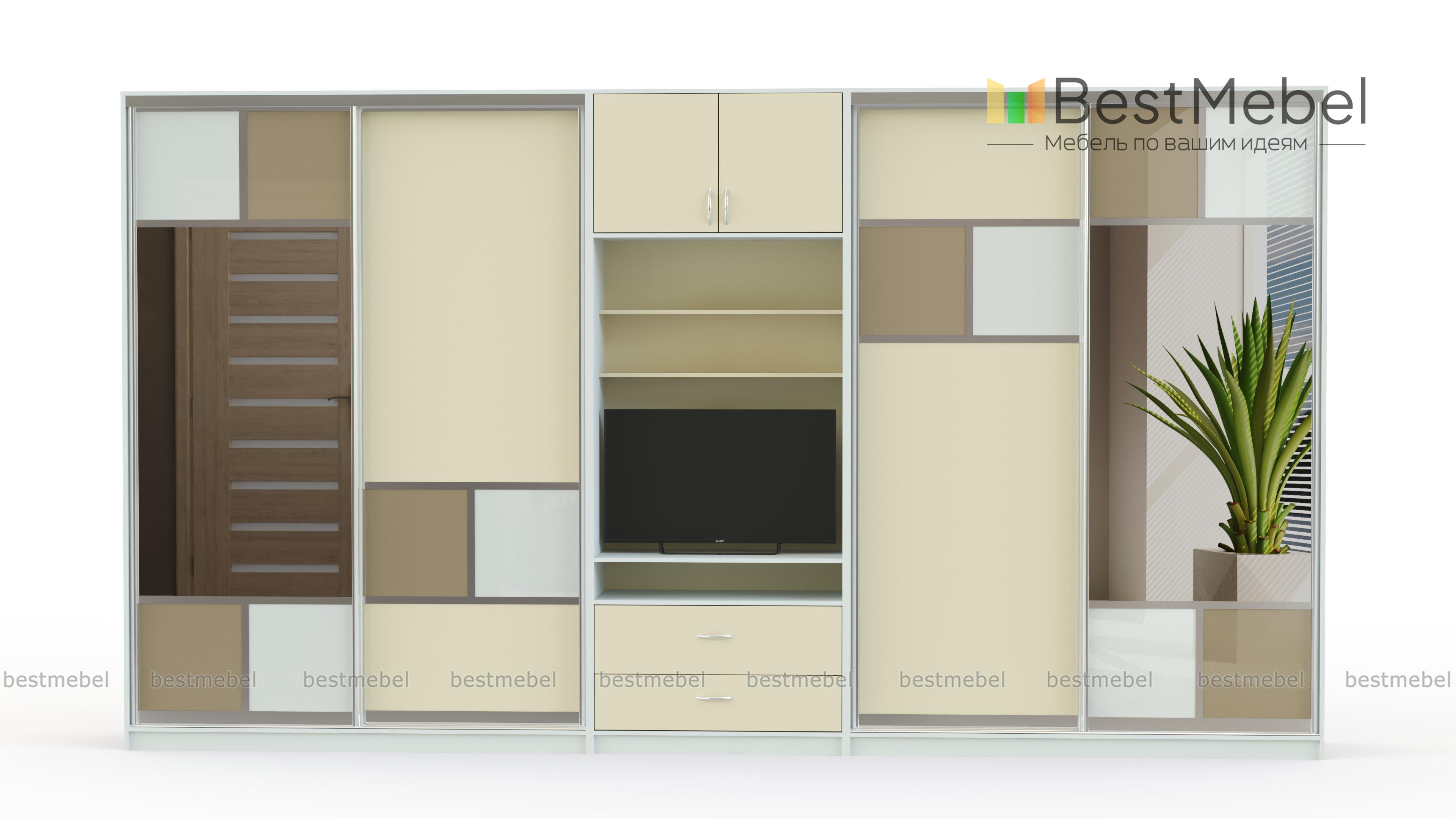 Двойной шкаф-купе Женева 19 BMS - Фото