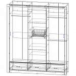 Схема сборки Шкаф-купе Лима ЛМ BMS
